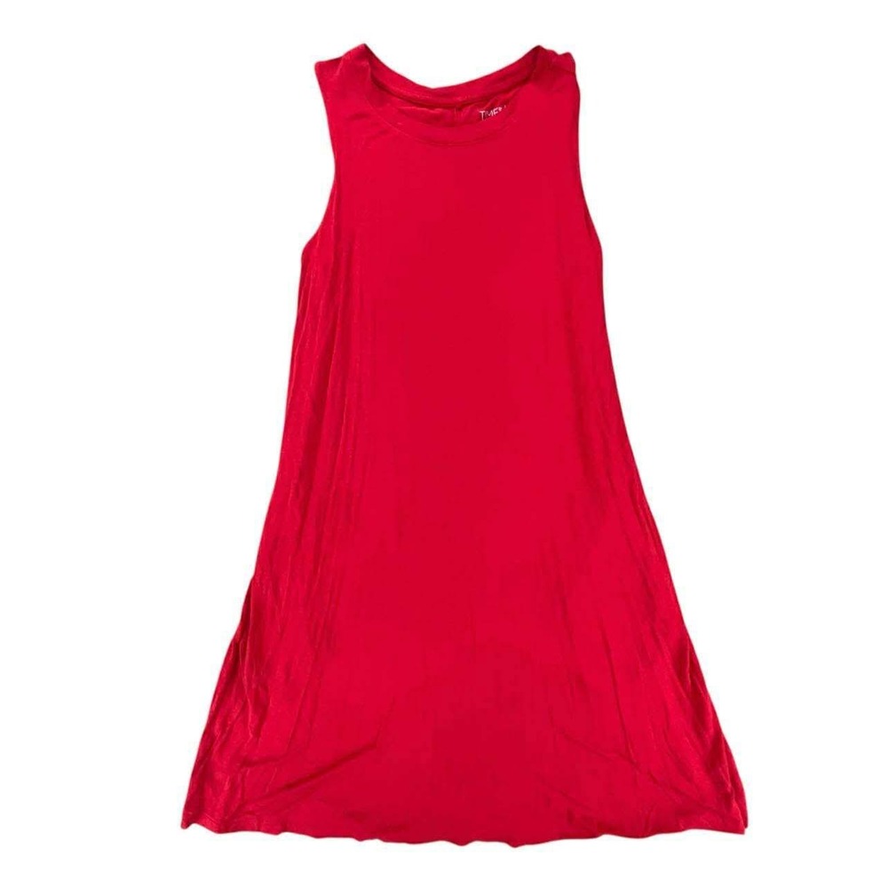 TIME‎ AND TRU Red Sleeveless Swing Dress Women's Size Medium 8-10 EUC